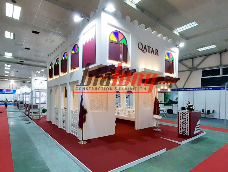 Quatar - Construction of Plastic & Rubber Vietnam exhibition booth 2019