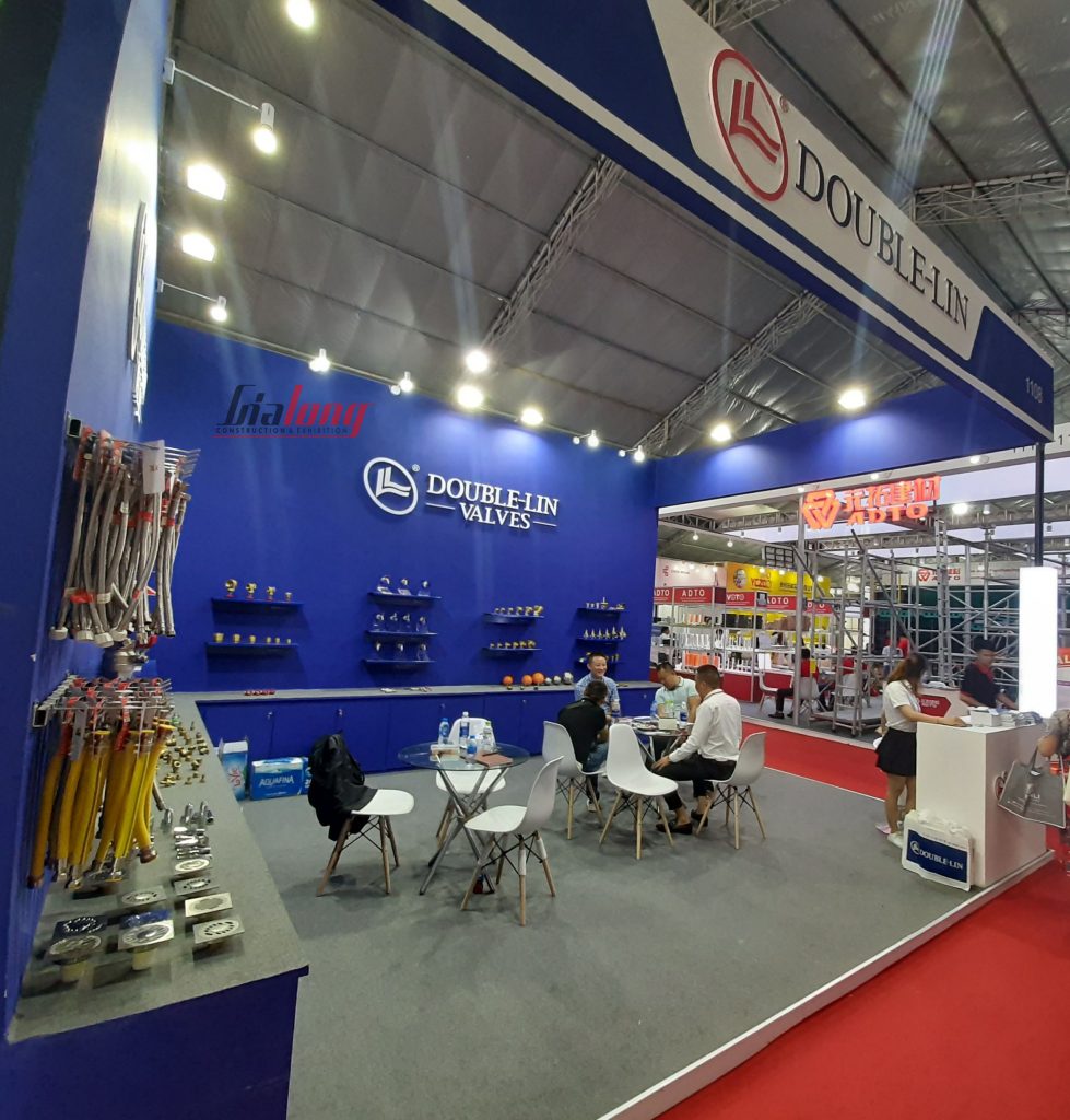 The event booth of Double Lin was processed by Gia Long
