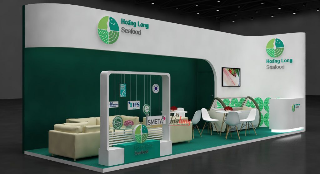 Hoang Long booth was designed and constructed by Gia Long.