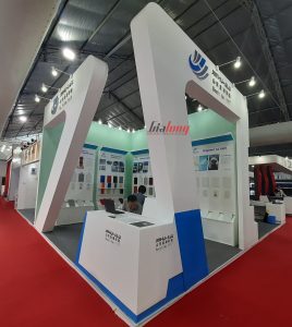 The exhibition stand of Jinhu was completely constructed by Gia Long