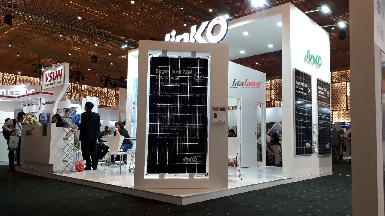 JINKO- Thiết kế thi công gian hàng triển lãm Solar Show 2018