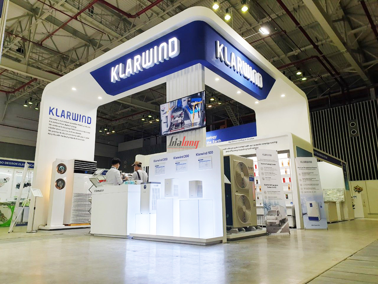 Klarwind booth was constructed by Gia Long at HVACR VIETNAM exhibition.