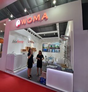 The stand of WOMA was designed and constructed by Gia Long