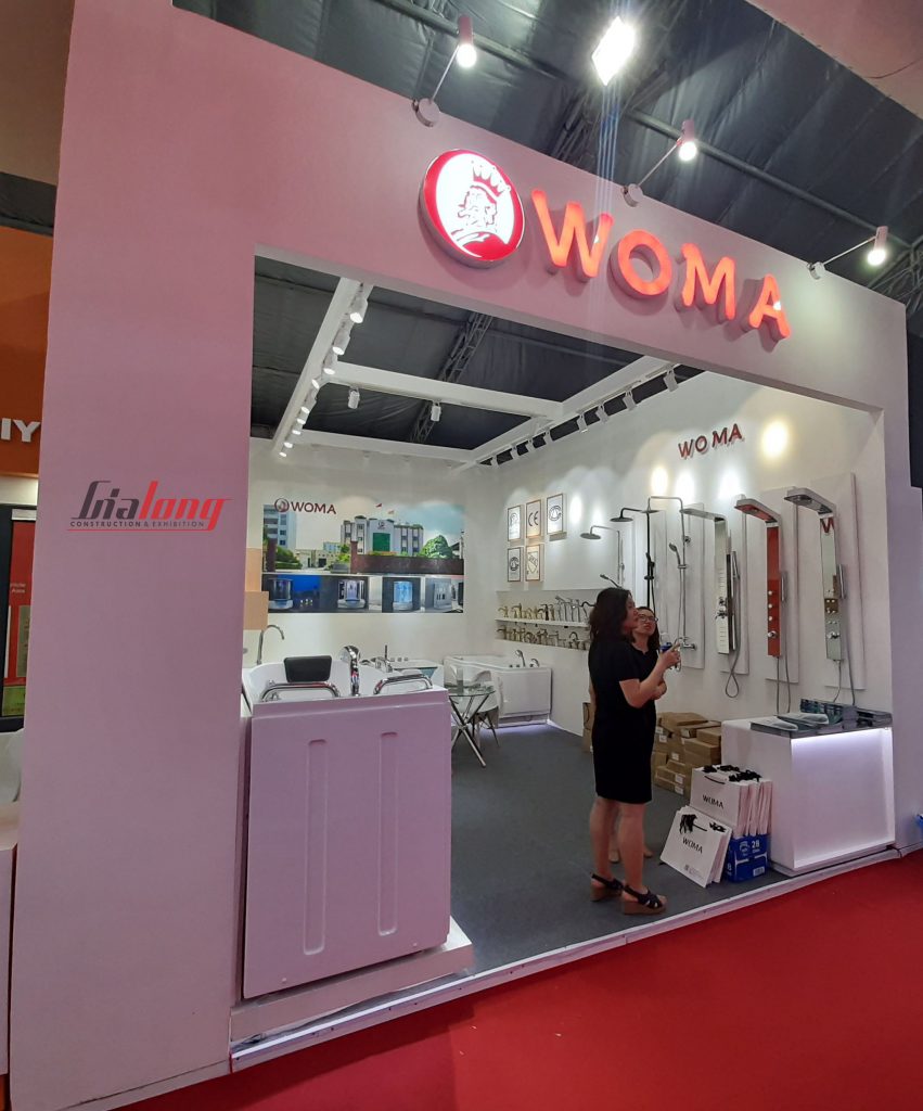 The stand of WOMA was designed and constructed by Gia Long