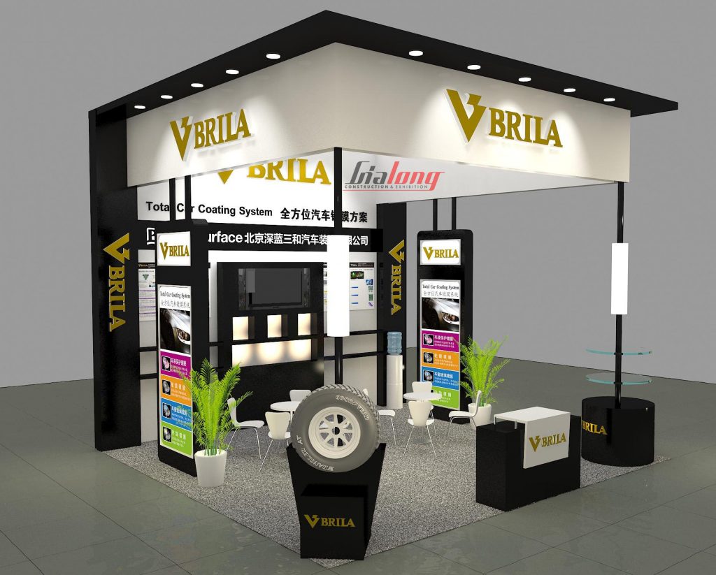 Vbrila booth was designed and completed by Gia Long