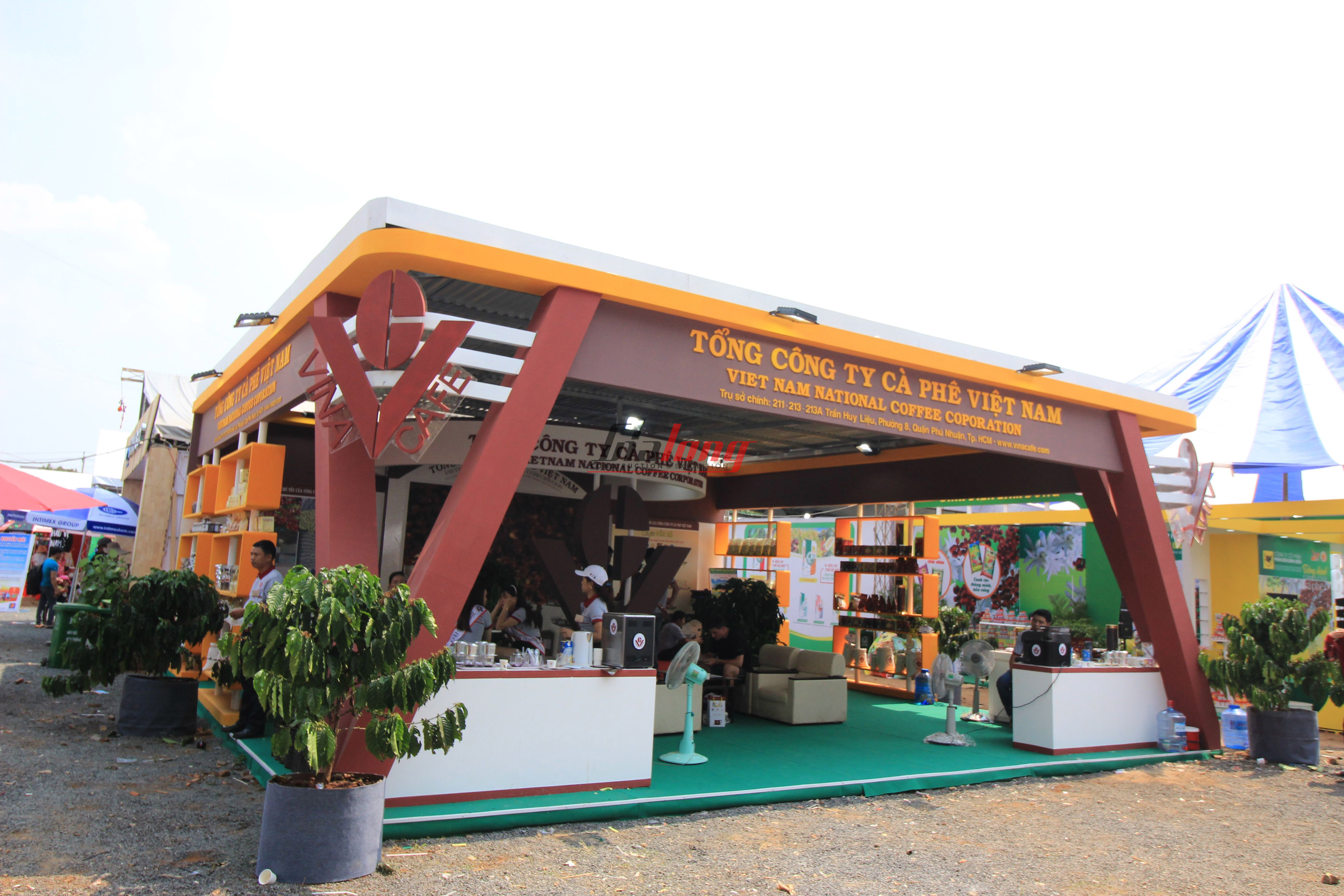 VinaCafe - Thi công hội chợ Cà phê Buôn Ma Thuột - Construction of Buon Ma Thuot Coffee fair booth