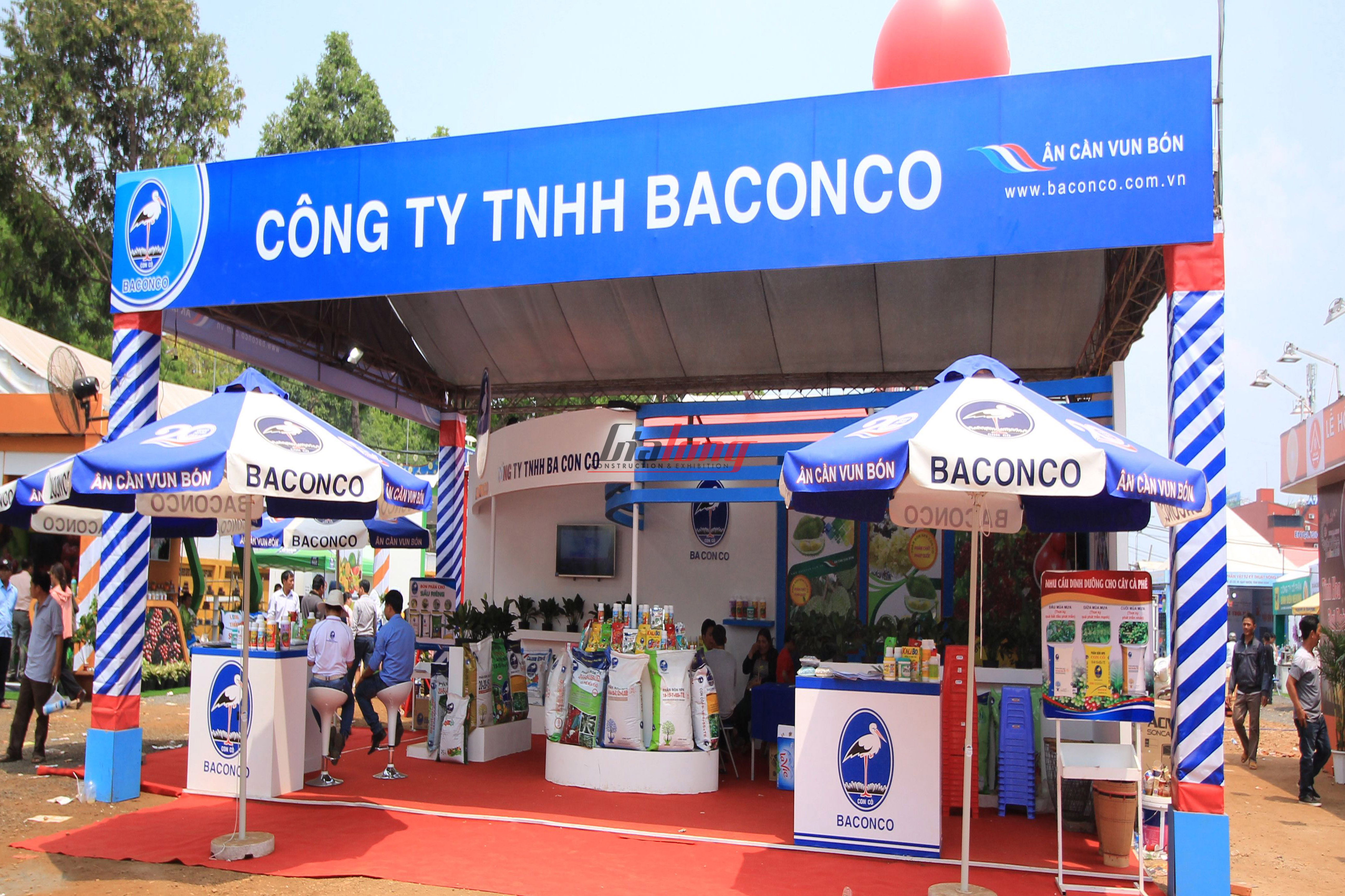 Baconco - Thi công hội chợ Cà phê Buôn Ma Thuột - Construction of Buon Ma Thuot Coffee fair booth