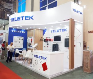 Teletek - Gian hàng được Gia Long thiết kế và thi công hoàn thiện 2023