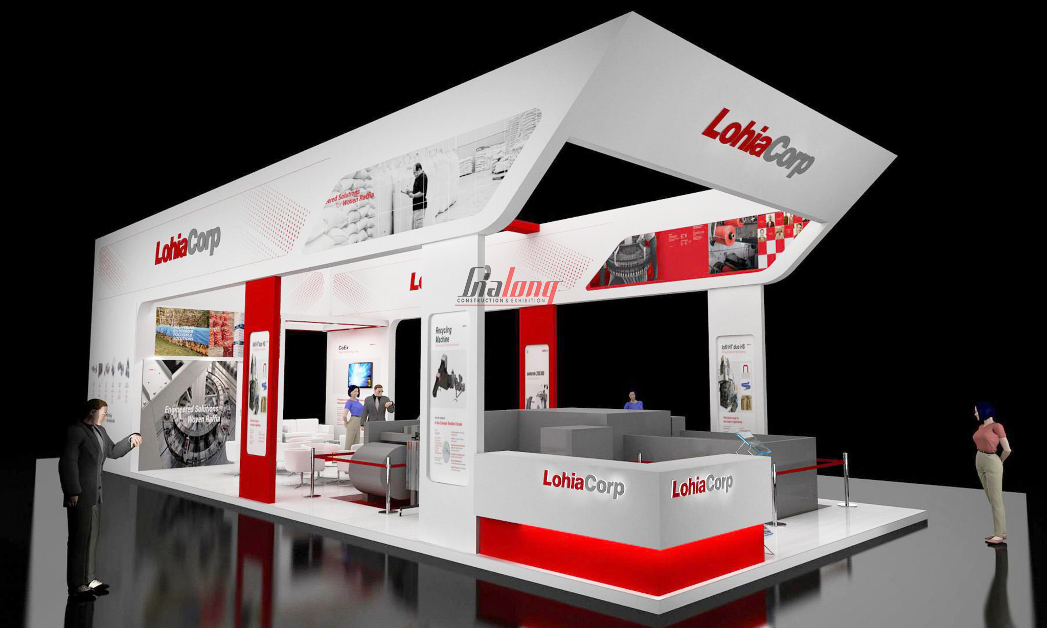 Plastic industry exhibition booth designed by Gia Long

