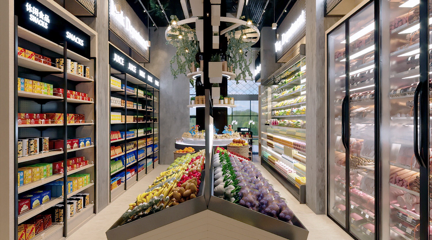 Thi công thiết kế siêu thị mini hiện đại và ấn tượng nhất hiện nay