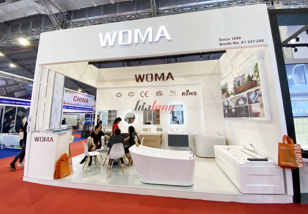 Woma - được hoàn thiện bởi Gia Long - The Woma booth was completed by Gia Long.