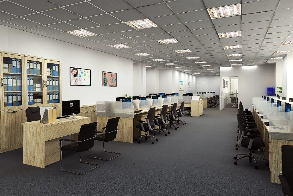 Lắp đặt hệ thống ánh sáng trong thiết kế nội thất văn phòng TPHCM