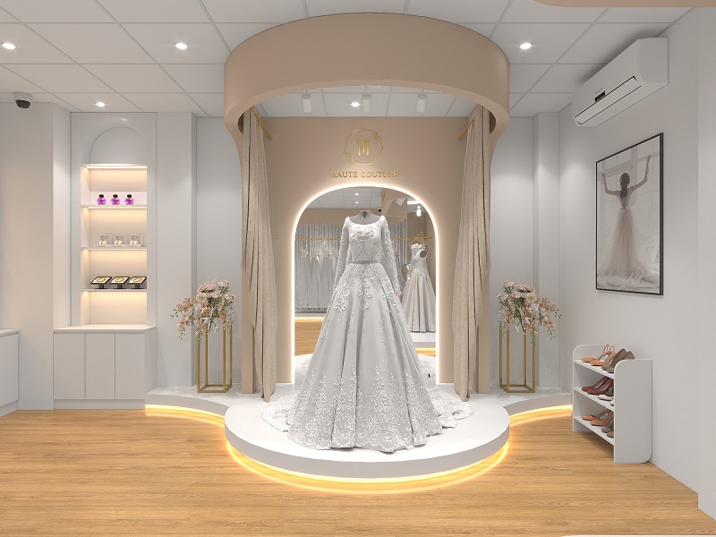 Thiết kế showroom áo cưới đẹp - xu hướng