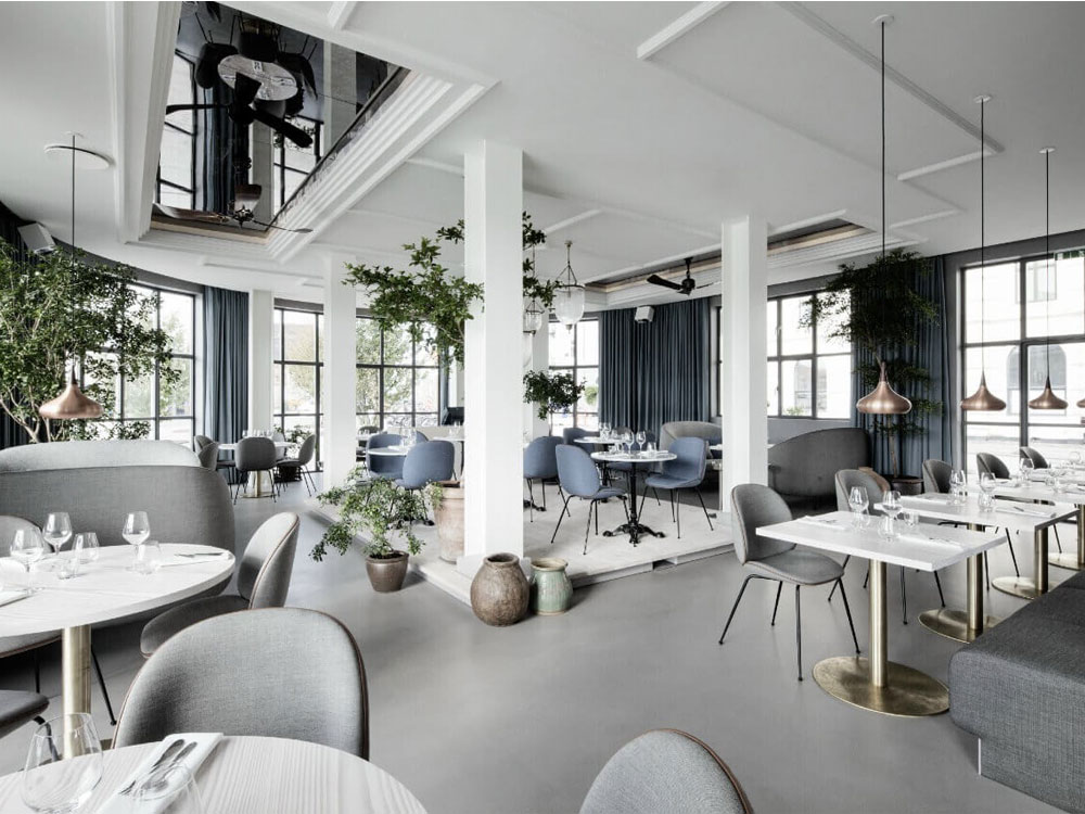 Thiết kế quán cà phê 2 tầng theo phong cách Bắc Âu