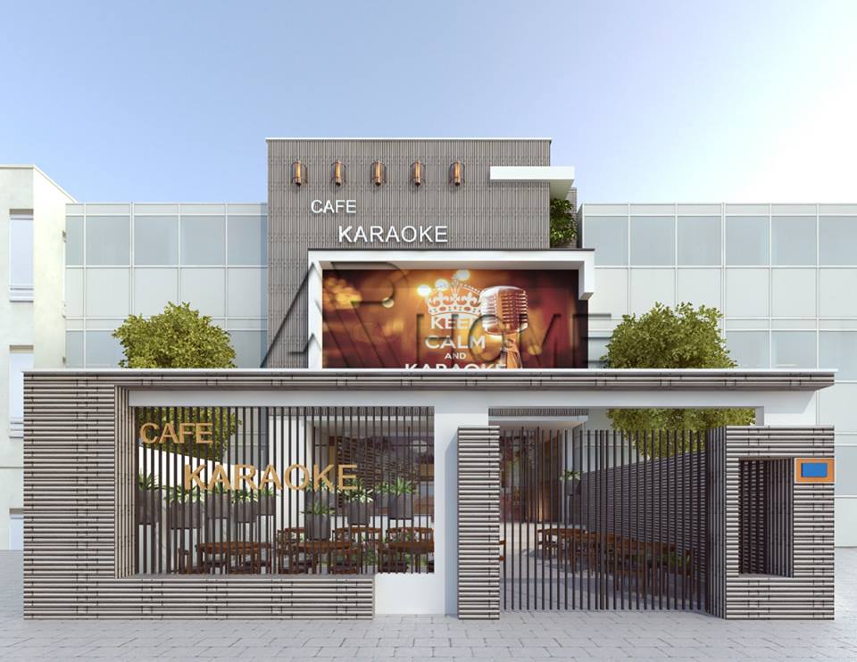 Thiết kế quán cafe karaoke phong cách hiện đại