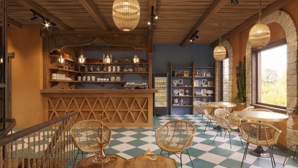 Kinh nghiệm thiết kế quán cafe phong cách địa trung hải
