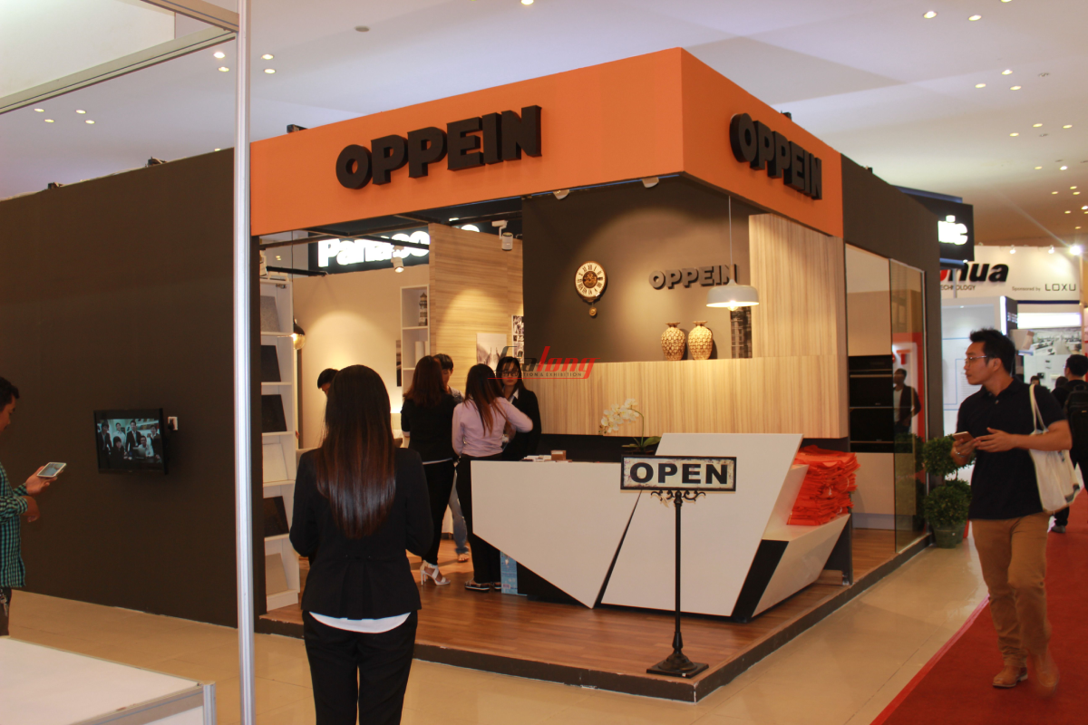 OPPEIN - Gian hàng triển lãm tại Campuchia được thi công hoàn thiện bởi Gia Long